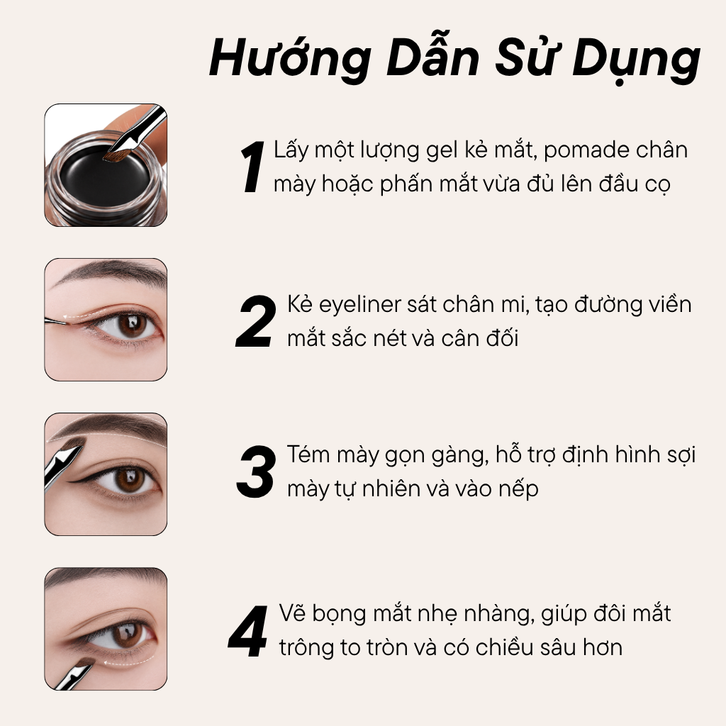 Cọ Kẻ Mắt BH Cosmetics Eyeliner Brush BH341